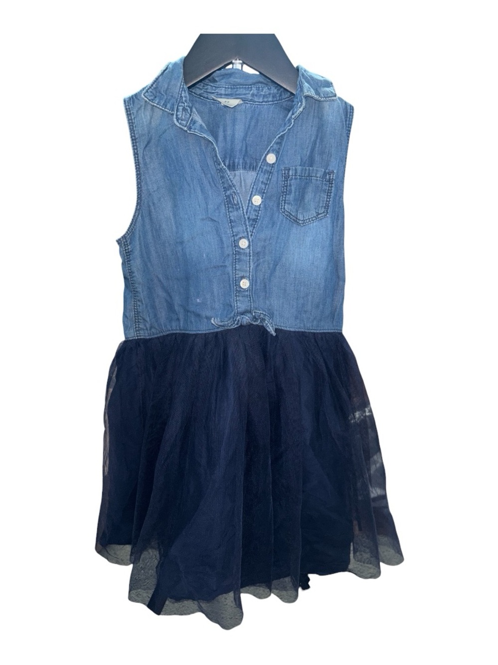 OshKosh B'gosh Girls Denim and Tulle Tutu Dress - Size 5T